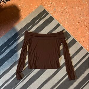 Cotton On Chocolate Long Sleeve Top